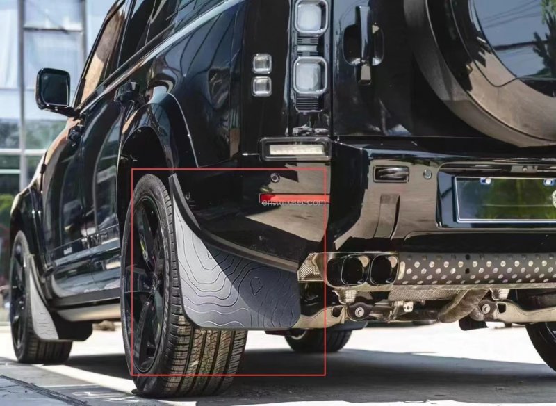 For  2020- Defender 90 110 Front and Rear Mudflaps Kit Wider Version Modified Mudflap Set